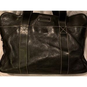 Cole Han Black Leather pocketbook/satchel/overnight/briefcase/crossbody